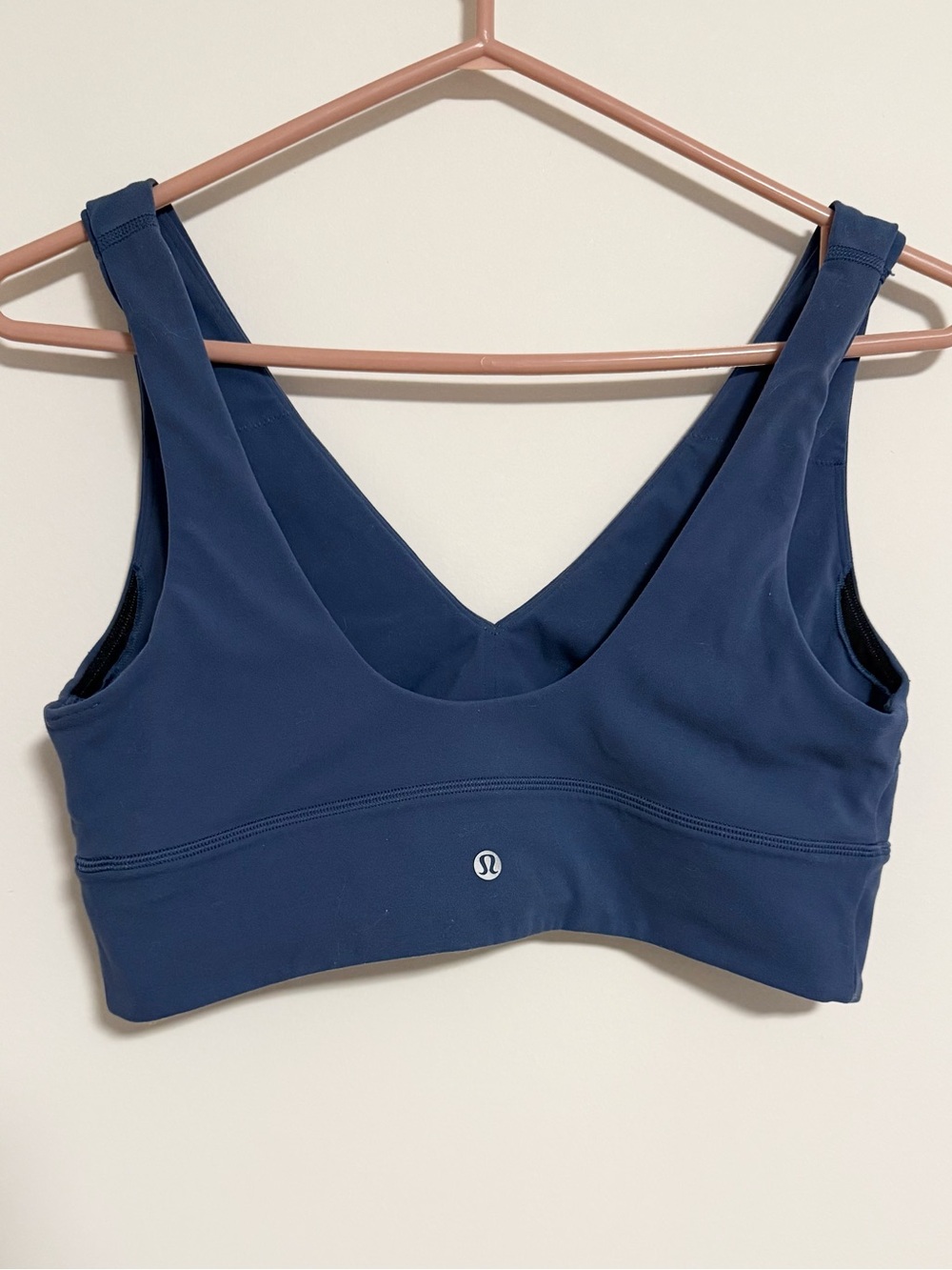 Lululemon Align V-neck Bra C/D cup, size 12, Pitch Blue color - Picture 4 of 5
